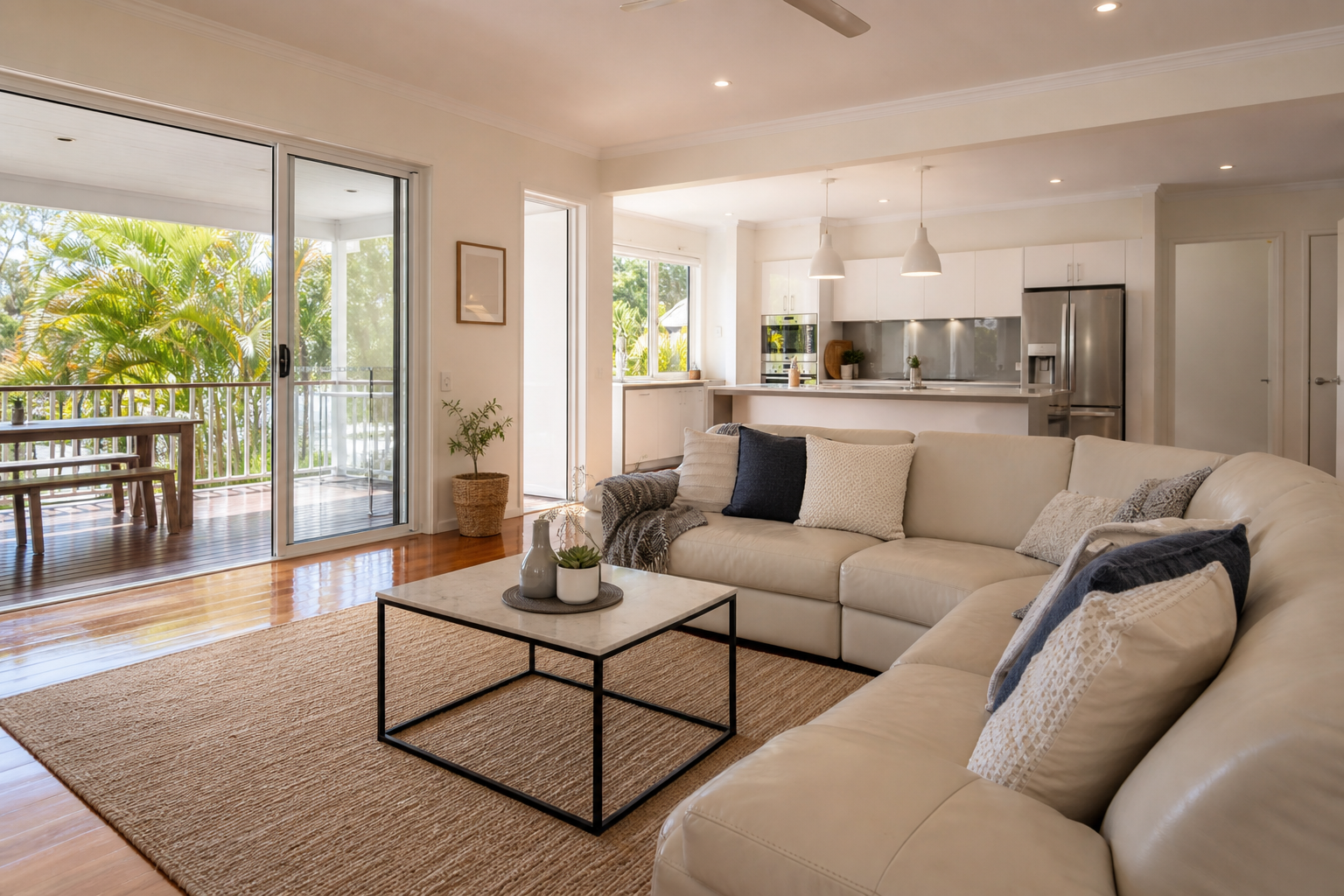 Bright professionally cleaned Brisbane interior